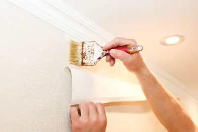 Pose de papier peint à Lescun — revêtements muraux et toiles de verre